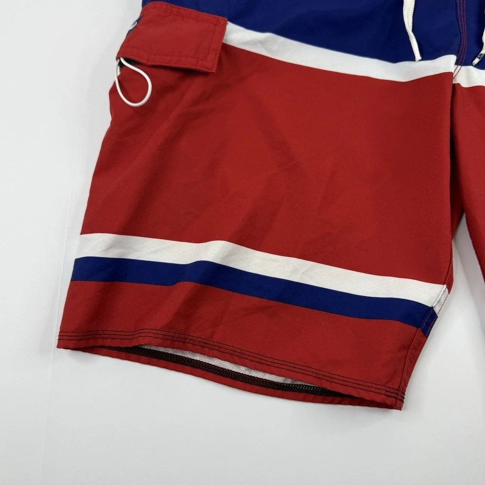 Quiksilver NHL Montreal Canadians Swim Trunks Board Shorts Size 34 11